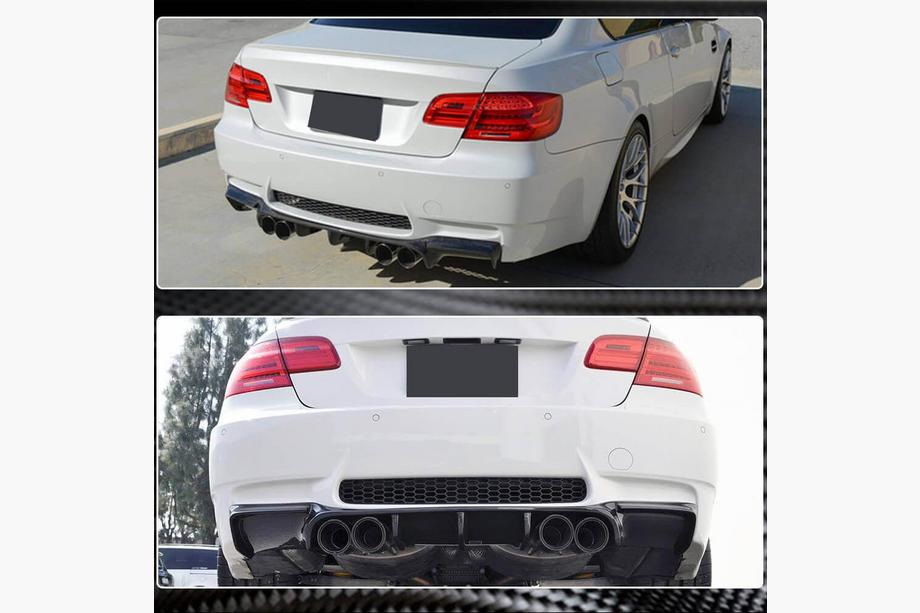 BMW řady 3 E90/E91 2005–2011 Difuzor zadního nárazníku FRP V5 (pro E92/E93 M3) Image