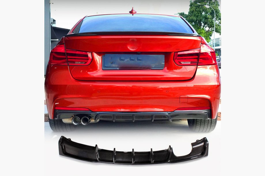 BMW řada 3 F30/F31 2012–2019 Difuzor zadního nárazníku FRP V8 (pro M-Sport) Image
