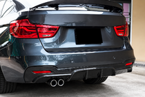 BMW řada 3 F34 2013–2020 Difuzor zadního nárazníku V1 (pro M-Sport, karbon) fotografie 2