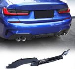 BMW řada 3 G20/G21 2018– Difuzor zadního nárazníku FRP V2 (2022+, M-Sport) fotografie 1