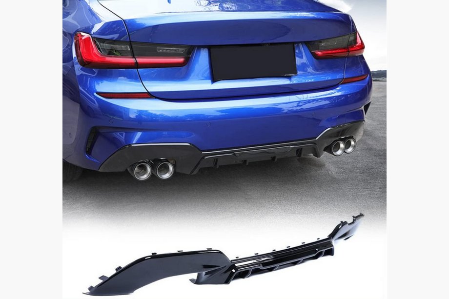 BMW řada 3 G20/G21 2018– Difuzor zadního nárazníku FRP V2 (2022+, M-Sport) Image
