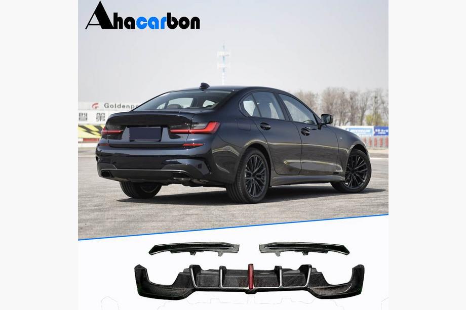 BMW řada 3 G20/G21 2018– Difuzor zadního nárazníku V3 (pro M-Sport 2018-2022, karbon) Image