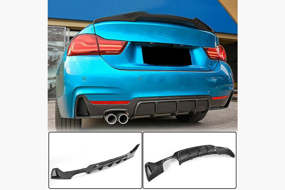 BMW řada 4 F32/F33/F36 2012–2020 Difuzor zadního nárazníku V2 (pro M-Sport, karbon) Image