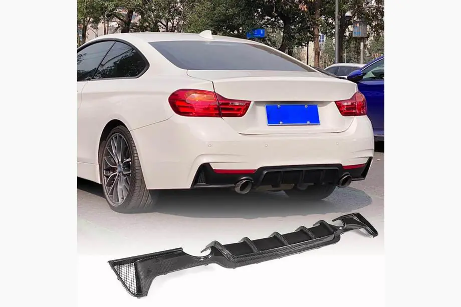 BMW řada 4 F32/F33/F36 2012–2020 Difuzor zadního nárazníku V3 (pro M-Sport, karbon) Image