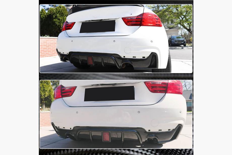 BMW řada 4 F32/F33/F36 2012–2020 Difuzor zadního nárazníku V8 (pro M-Sport, karbon) Fotografie 13