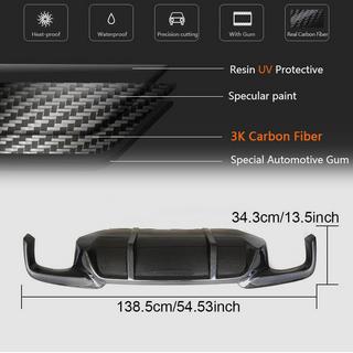 Difuzor zadního nárazníku V1 (pro F10 M-Sport, karbon) BMW řada 5 F10/F11 2010–2016 fotografie 4