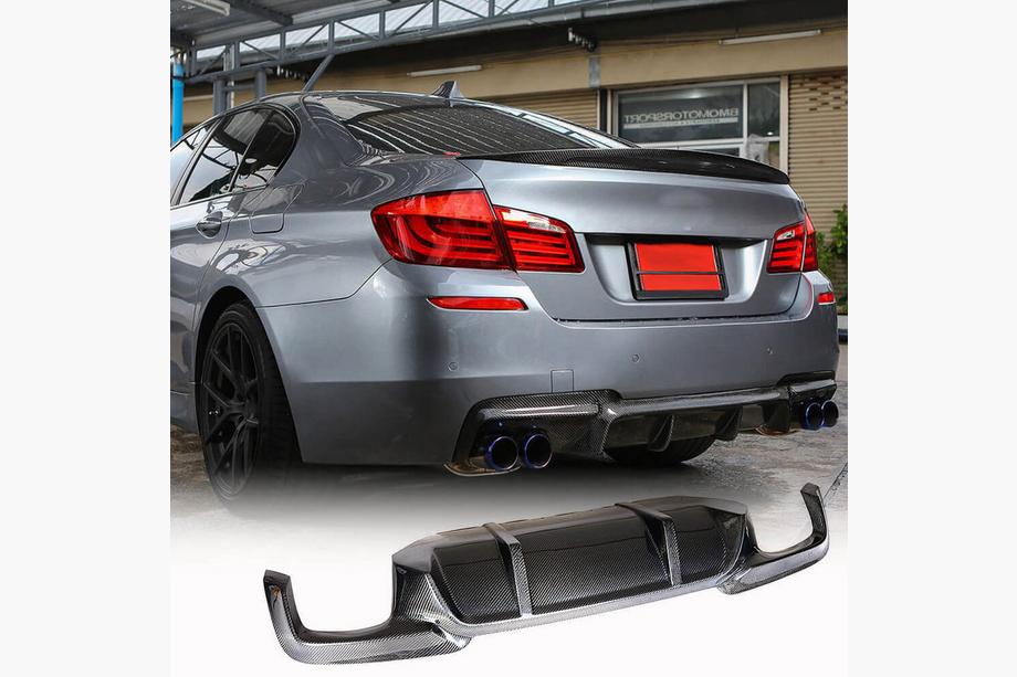 BMW řada 5 F10/F11 2010–2016 Karbonový difuzor zadního nárazníku V2 (M-Sport) Image