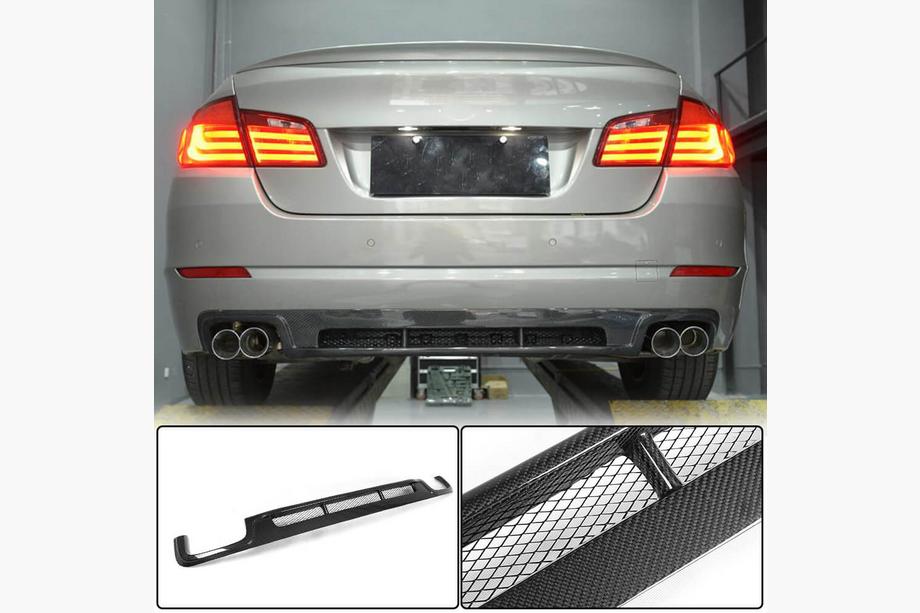 BMW řada 5 F10/F11 2010–2016 Difuzor zadního nárazníku (pro F10 Base 2010-2013, karbon) Fotografie 1
