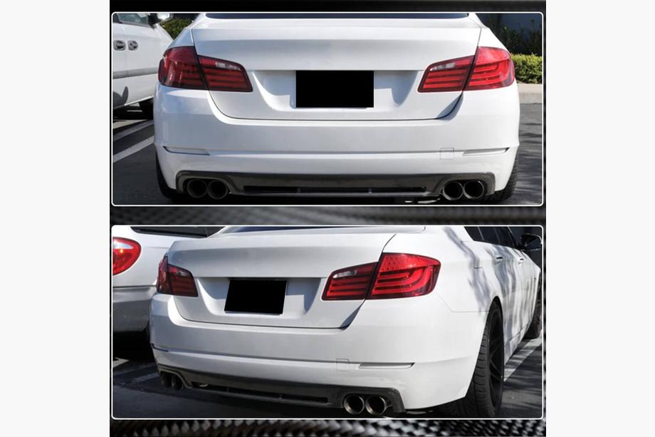 BMW řada 5 F10/F11 2010–2016 Difuzor zadního nárazníku (pro F10 Base 2010-2013, karbon) Fotografie 3