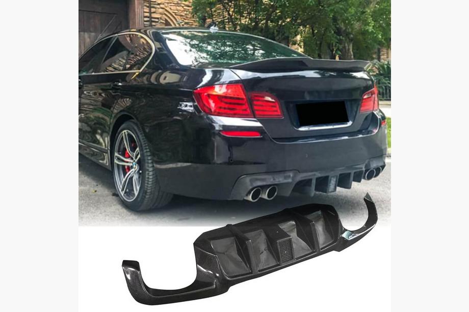 BMW řada 5 F10/F11 2010–2016 Difuzor zadního nárazníku V2 (pro F10 M-Sport, karbon) Image