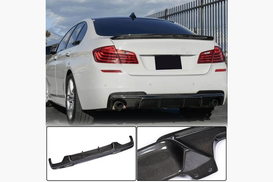 BMW řada 5 F10/F11 2010–2016 Difuzor zadního nárazníku V3 (pro F10 M-Sport, karbon) Fotografie 1