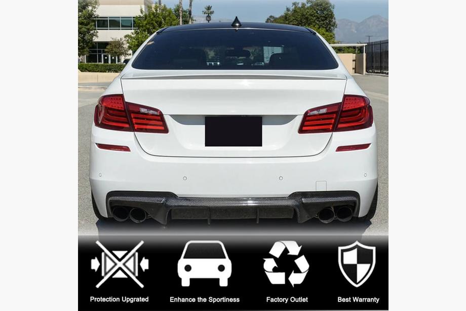 BMW řada 5 F10/F11 2010–2016 Difuzor zadního nárazníku V3 (pro F10 M-Sport, karbon) Fotografie 2