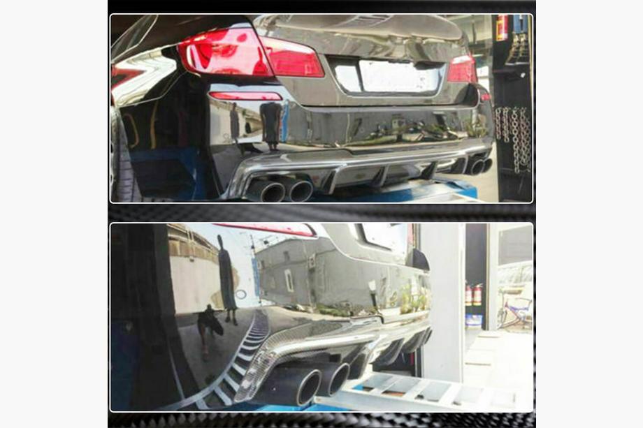 BMW řada 5 F10/F11 2010–2016 Difuzor zadního nárazníku V3 (pro F10 M-Sport, karbon) Fotografie 4