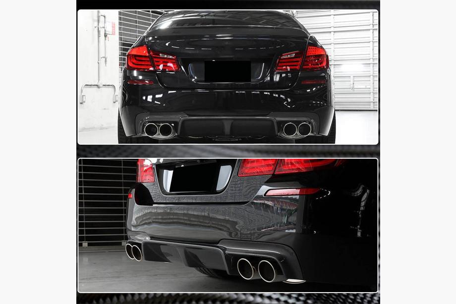 BMW řada 5 F10/F11 2010–2016 Difuzor zadního nárazníku V4 (pro F10 M5, karbon) Fotografie 4