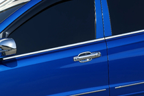 SsangYong Action 2005–2018 Lišty na boční okna (4 ks, nerez) fotografie 1
