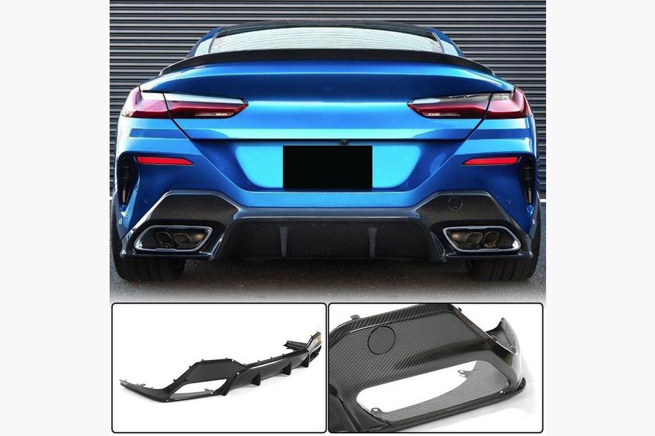 BMW řada 8 G14/G15/G16 2018– Difuzor zadního nárazníku V2 (pro G14/G15 M-Sport, karbon) Image