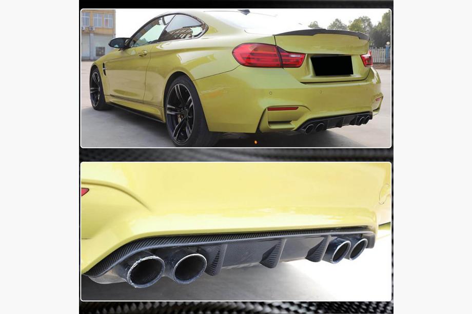 BMW řada 3 F30/F31 2012–2019 Difuzor zadního nárazníku V10 (pro F80, karbon) Fotografie 1