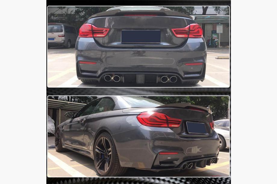 BMW řada 3 F30/F31 2012–2019 Difuzor zadního nárazníku V13 (pro F80, karbon) Fotografie 4