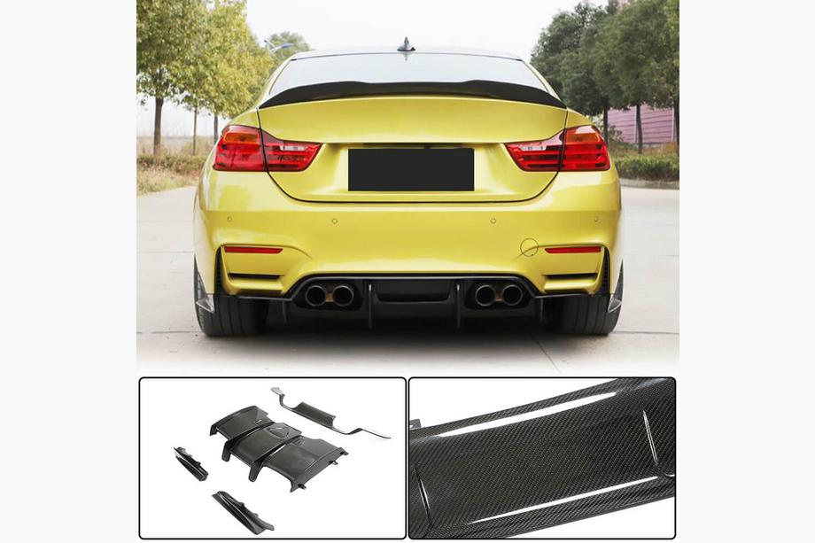 BMW řada 4 F32/F33/F36 2012–2020 Difuzor zadního nárazníku V1 (pro F82/F83, karbon) Image