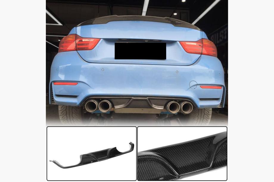 BMW řada 4 F32/F33/F36 2012–2020 Difuzor zadního nárazníku V7 (pro F82/F83, karbon) Fotografie 1