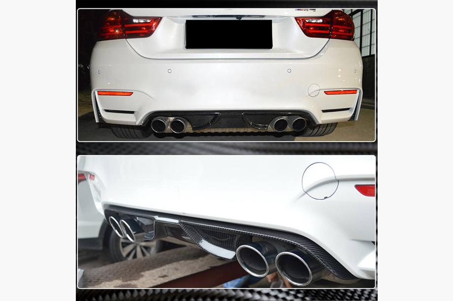 BMW řada 4 F32/F33/F36 2012–2020 Difuzor zadního nárazníku V7 (pro F82/F83, karbon) Fotografie 3