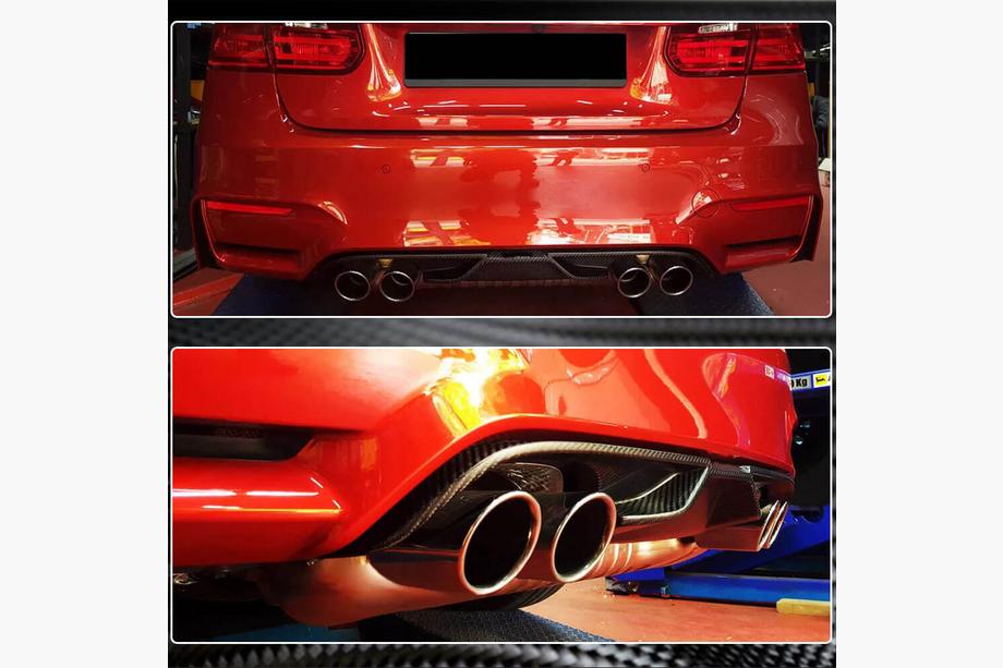 BMW řada 4 F32/F33/F36 2012–2020 Difuzor zadního nárazníku V7 (pro F82/F83, karbon) Fotografie 4