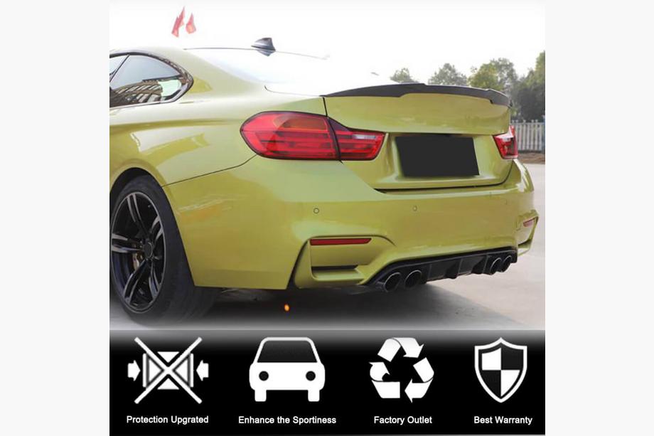 BMW řada 4 F32/F33/F36 2012–2020 Difuzor zadního nárazníku Carbon V9 (pro F82/F83) Fotografie 3
