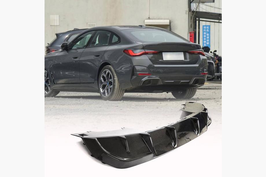 BMW řada 4 G22/23/26 2020– Difuzor zadního nárazníku V1 (pro i4 G26 M-Sport, karbon) Image
