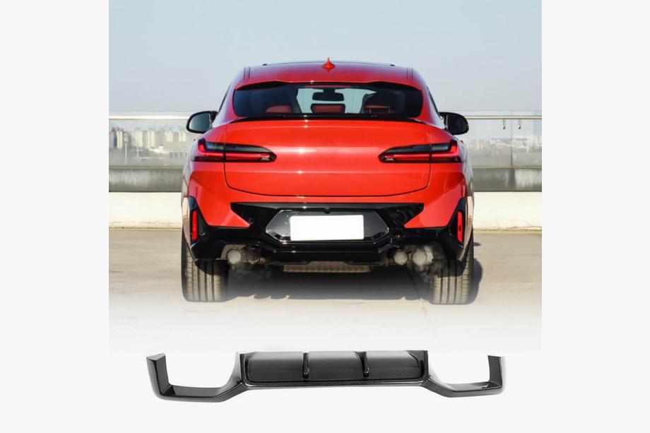BMW X4 G02 2018– Difuzor zadního nárazníku (pro F98 2022-2025, karbon) Image