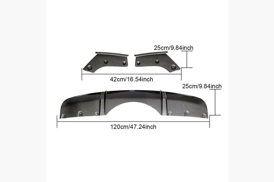 BMW X5 F15 2013–2018 Difuzor zadního nárazníku V1 (pro M-Sport, karbon) Image