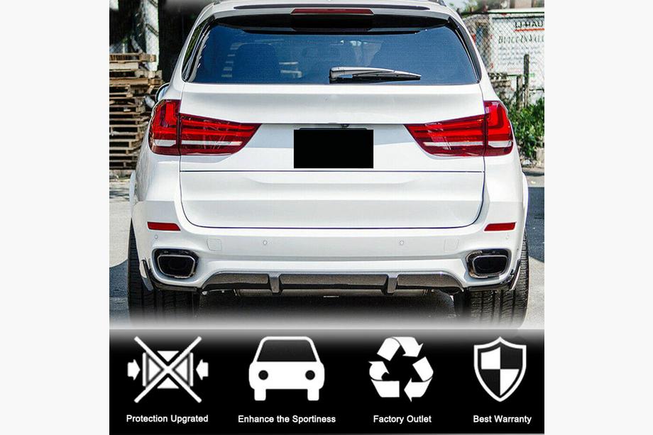 BMW X5 F15 2013–2018 Difuzor zadního nárazníku V2 (pro M-Sport, karbon) Fotografie 4