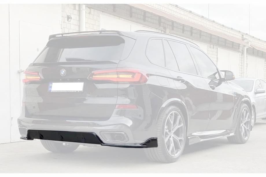 BMW X5 G05 2019–2026 Difuzor zadního nárazníku V2 (2018-2022, lesklá černá) Fotografie 1