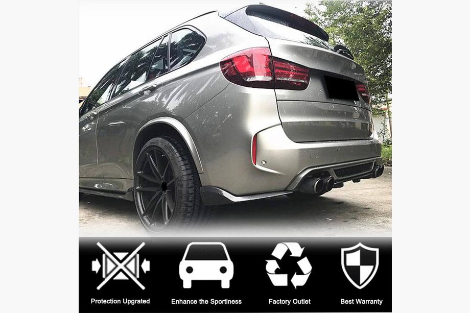 BMW X5 F15 2013–2018 Difuzor zadního nárazníku Carbon V4 (pro F85) Fotografie 2