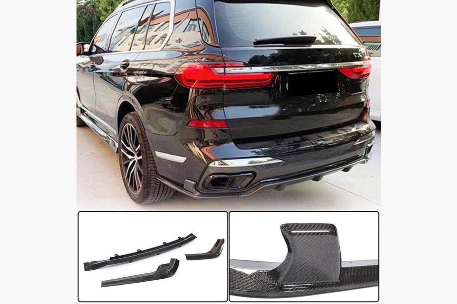 BMW X7 G07 2019– Difuzor zadního nárazníku (pro M-Sport 2019-2022, karbon) Fotografie 1