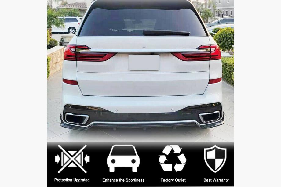 BMW X7 G07 2019– Difuzor zadního nárazníku (pro M-Sport 2019-2022, karbon) Fotografie 10