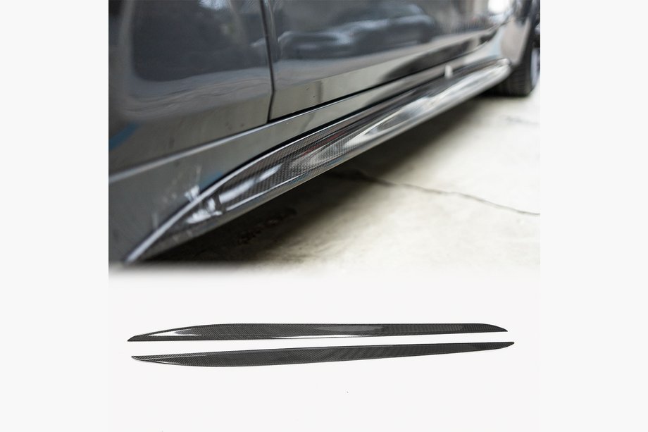 BMW řada 4 G22/23/26 2020– Prahové nástavce V2 (pro G22/G23 M-Sport, karbon) Fotografie 1