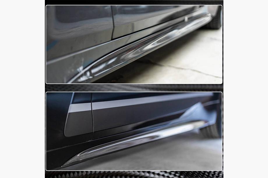 BMW řada 4 G22/23/26 2020– Prahové nástavce V2 (pro G22/G23 M-Sport, karbon) Fotografie 3