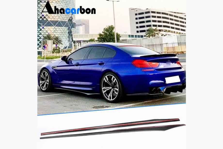 BMW řady 6 F12/F13/F06 2011–2018 Boční prahové nástavce V1 (pro F06 M-Sport, karbon) Image