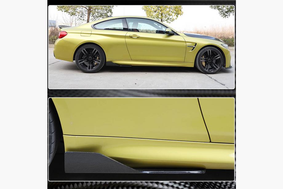 BMW řada 4 F32/F33/F36 2012–2020 Karbonové prahové nástavce V4 (pro F82/F83) Fotografie 4
