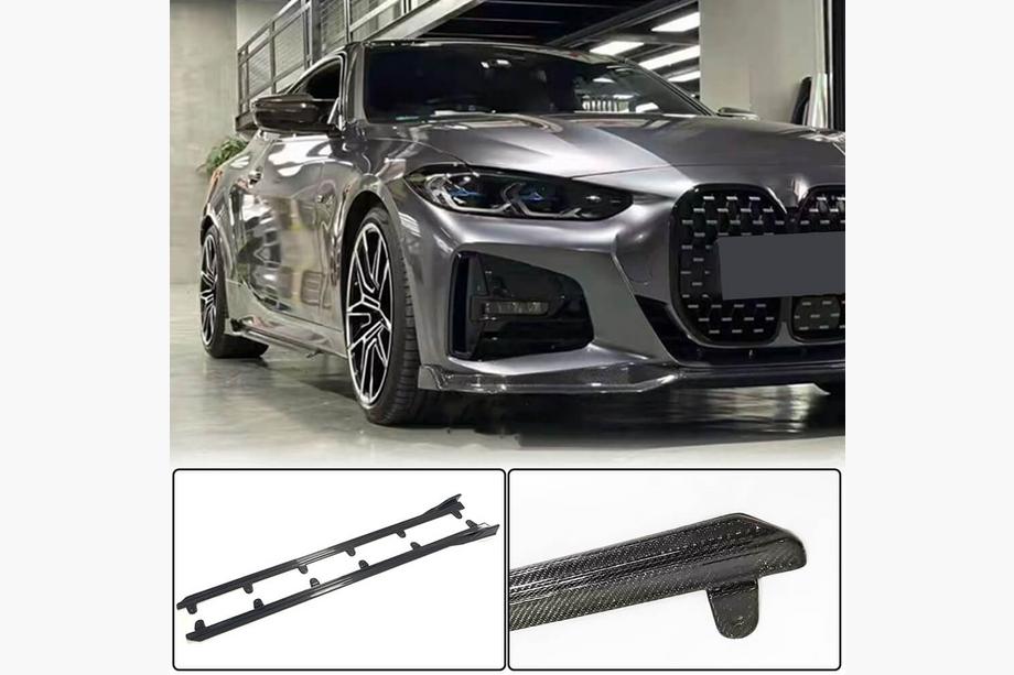 BMW řada 4 G22/23/26 2020– Nástavce prahů V3 (pro G22/G23 M-Sport, karbon) Image