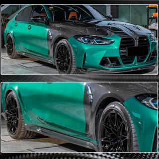 Prahové nástavce V4 (pro G80, karbon) BMW řada 3 G20/G21 2018– fotografie 3