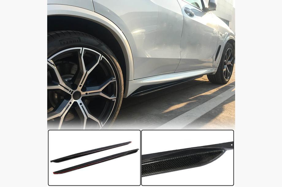 BMW X5 G05 2019–2026 Kryty prahů Carbon V1 (pravý karbon) Image