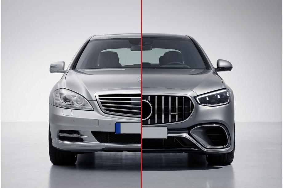 Mercedes S-class W221 2005–2013 Facelift kit pro W223 AMG S63 Fotografie 1