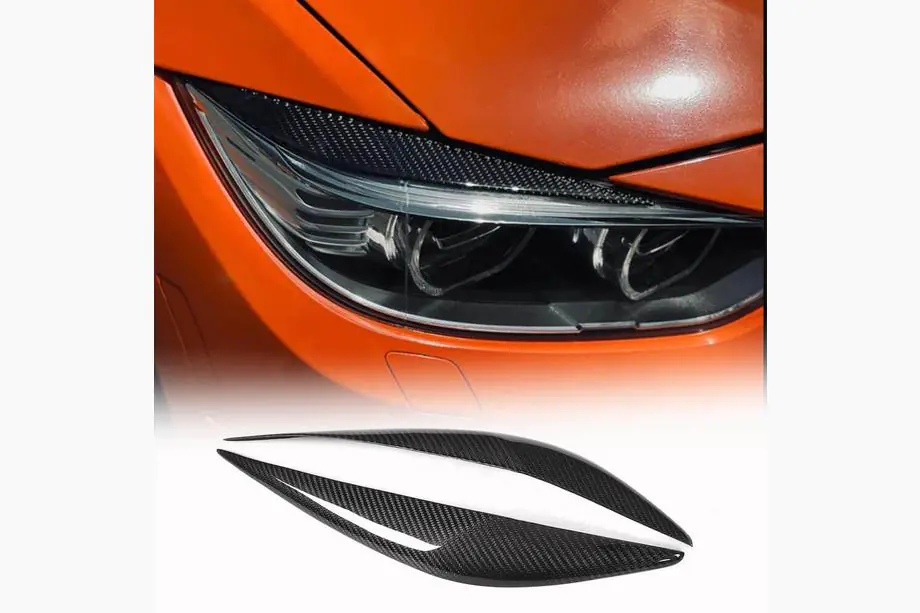 BMW řada 3 F30/F31 2012–2019 Mračítka na světlomety V1 (pro F30, karbon) Fotografie 1