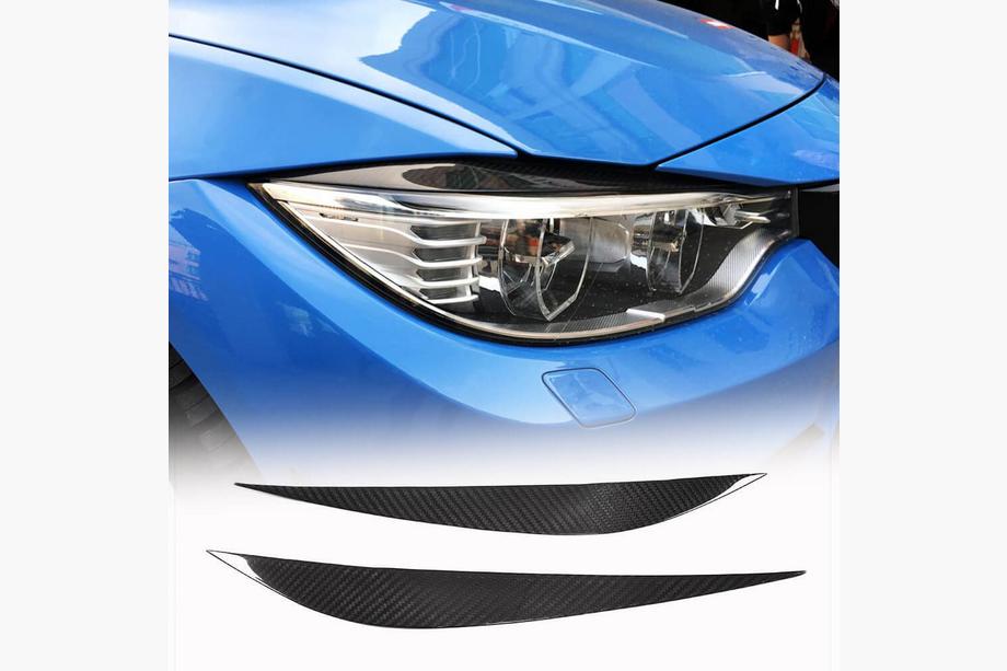 BMW řada 3 F30/F31 2012–2019 Karbonová mračítka na světlomety V2 (pro F80) Fotografie 1