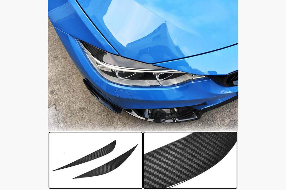 BMW řada 3 F30/F31 2012–2019 Karbonová mračítka na světlomety V2 (pro F80) Fotografie 2
