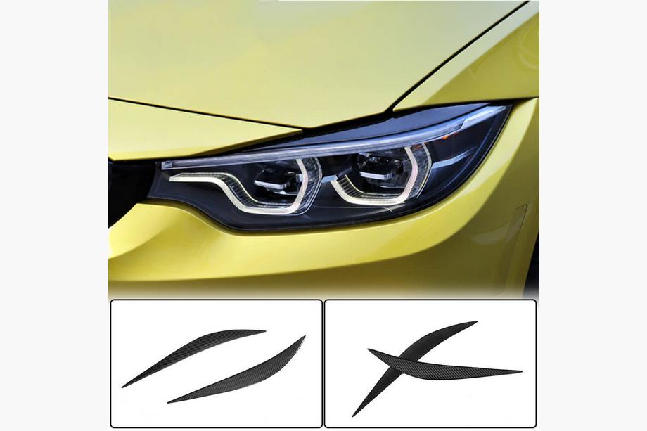 BMW řada 4 F32/F33/F36 2012–2020 Mračítka na světlomety V1 (karbon) Image