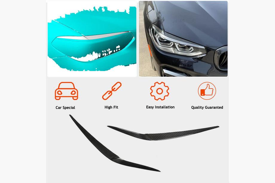 BMW X3 G01 2018– Mračítka na světlomety FRP V2 Fotografie 2