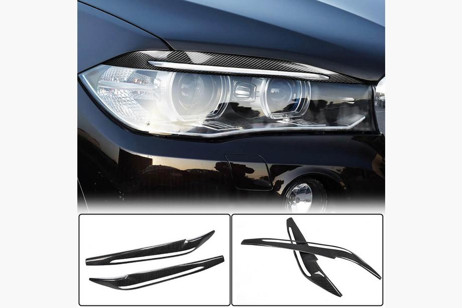 BMW X5 F15 2013–2018 Mračítka na světlomety V1 (karbon) Image
