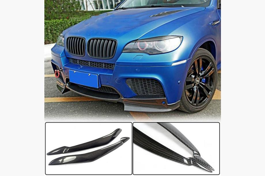 BMW X6 E71 2008–2014 Mračítka na světlomety (karbon) Image